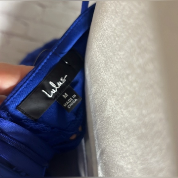 Lulus Never a Dull Moment Royal Blue Tie-Strap Pleated Midi Dress - WORN ONCE - Picture 9 of 10